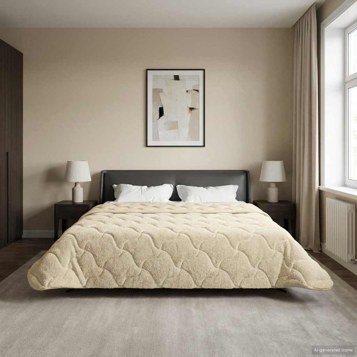 vidaXL Καλοκαιρινό Παπλωματοθήκη 200 x 200 cm Καλοκαίρι Κρεμ