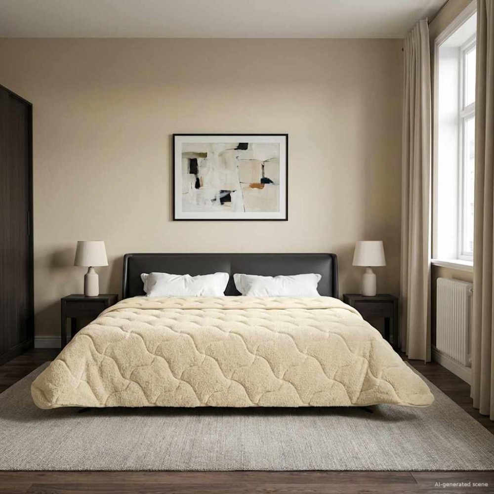 vidaXL Καλοκαιρινό Παπλωματοθήκη 200 x 240 cm Καλοκαίρι Κρεμ
