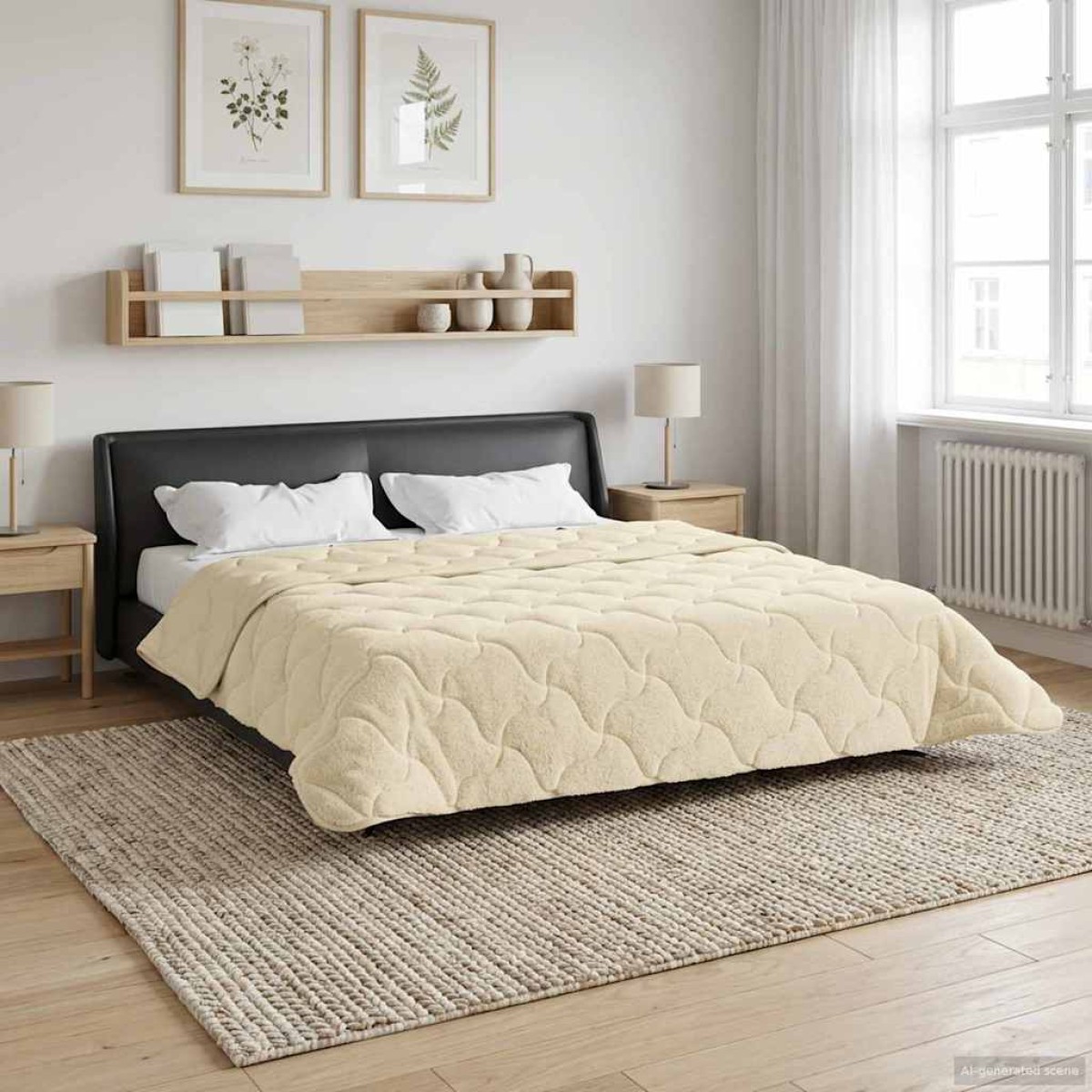vidaXL Καλοκαιρινό Παπλωματοθήκη 200 x 240 cm Καλοκαίρι Κρεμ