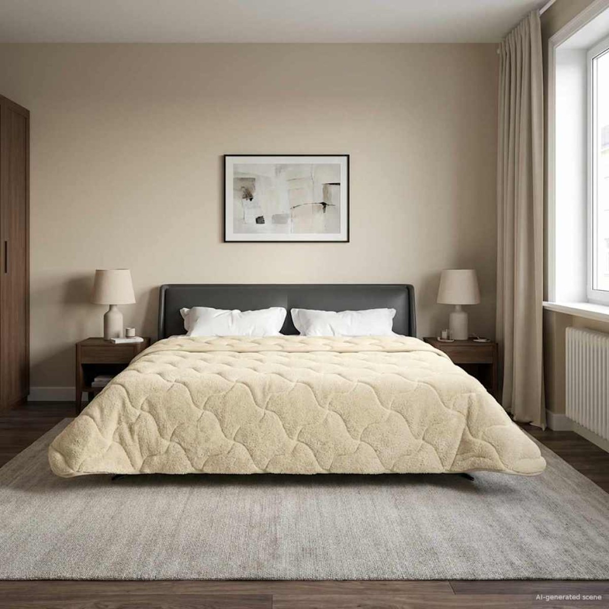 vidaXL Καλοκαιρινό Παπλωματοθήκη 220 x 260 cm Καλοκαίρι Κρεμ