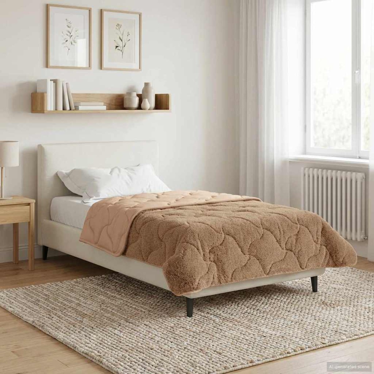 vidaXL Κουβέρτα ολόκληρου του χρόνου 155 x 200 εκ. Όχι Taupe