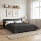 vidaXL Χειμερινό Παπλωματοθήκη 200 x 200 cm Χειμώνας Ανθρακί