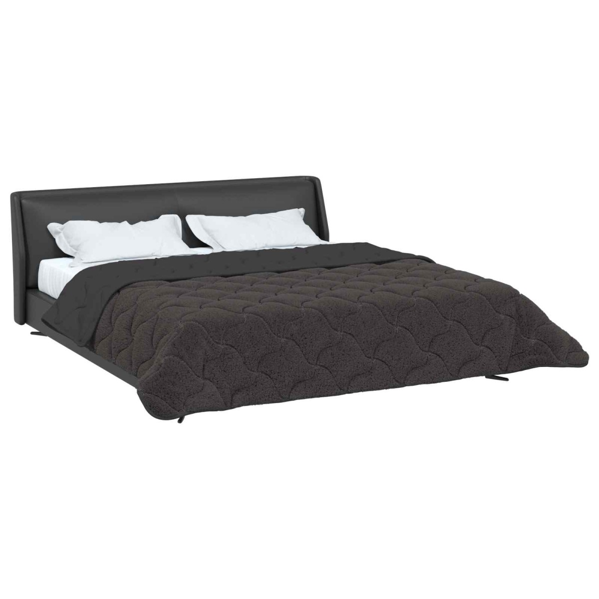 vidaXL Χειμερινό Παπλωματοθήκη 200 x 240 cm Χειμώνας Ανθρακί
