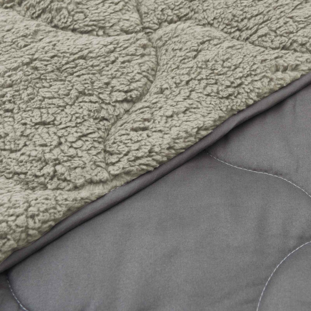 vidaXL Χειμερινό Παπλωματοθήκη 155 x 200 εκ. Χειμώνας Ανοιχτό γκρι
