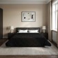 vidaXL Χειμερινό Παπλωματοθήκη 200 x 240 cm Χειμώνας Μαύρο Αναπνεύσιμο