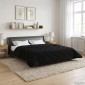 vidaXL Χειμερινό Παπλωματοθήκη 200 x 220 cm Χειμώνας Μαύρο Αναπνεύσιμο