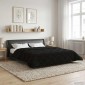 vidaXL Χειμερινό Παπλωματοθήκη 220 x 240 cm Χειμώνας Μαύρο Αναπνεύσιμο