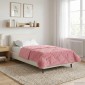 vidaXL Χειμερινό Παπλωματοθήκη 140 x 220 cm Χειμώνας Ροζ Αναπνεύσιμο