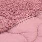 vidaXL Χειμερινό Παπλωματοθήκη 140 x 220 cm Χειμώνας Ροζ Αναπνεύσιμο