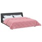 vidaXL Χειμερινό Παπλωματοθήκη 200 x 220 cm Χειμώνας Ροζ Αναπνεύσιμο