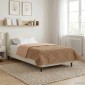 vidaXL Χειμερινό Παπλωματοθήκη 140 x 220 cm Χειμώνας Taupe Αναπνεύσιμο