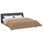 vidaXL Χειμερινό Παπλωματοθήκη 200 x 220 cm Χειμώνας Taupe Αναπνεύσιμο
