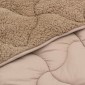 vidaXL Χειμερινό Παπλωματοθήκη 200 x 220 cm Χειμώνας Taupe Αναπνεύσιμο