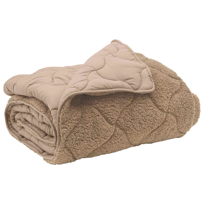 vidaXL Χειμερινό Παπλωματοθήκη 220 x 240 cm Χειμώνας Taupe Αναπνεύσιμο