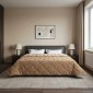 vidaXL Χειμερινό Παπλωματοθήκη 220 x 240 cm Χειμώνας Taupe Αναπνεύσιμο