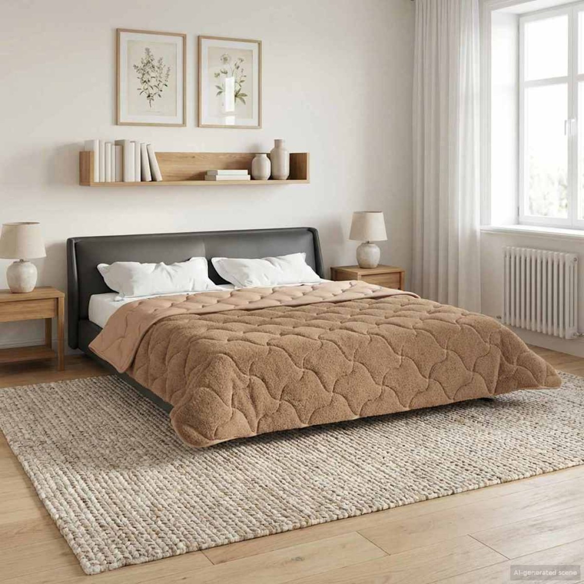 vidaXL Χειμερινό Παπλωματοθήκη 240 x 260 εκ. Χειμώνας Taupe