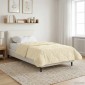 vidaXL Χειμερινό Παπλωματοθήκη 135 x 200 cm Χειμώνας Κρεμ Αναπνεύσιμο