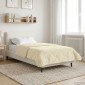 vidaXL Χειμερινό Παπλωματοθήκη 140 x 220 cm Χειμώνας Κρεμ Αναπνεύσιμο