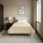 vidaXL Χειμερινό Παπλωματοθήκη 155 x 220 cm Χειμώνας Κρεμ Αναπνεύσιμο