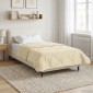vidaXL Χειμερινό Παπλωματοθήκη 155 x 220 cm Χειμώνας Κρεμ Αναπνεύσιμο