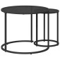 vidaXL Σετ Τραπεζιού Για Καφέ 2 τμχ. 55 x 55 x 45 cm ατσάλι