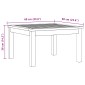 vidaXL Τραπεζάκι σαλονιού Ανοιχτό ακασία 60 x 60 x 36 cm