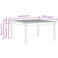 vidaXL Τραπεζάκι σαλονιού Ανοιχτό ακασία 85 x 85 x 45 cm