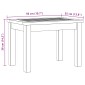 vidaXL Τραπεζάκι σαλονιού Ανοιχτό ακασία 50 x 35 x 36 cm