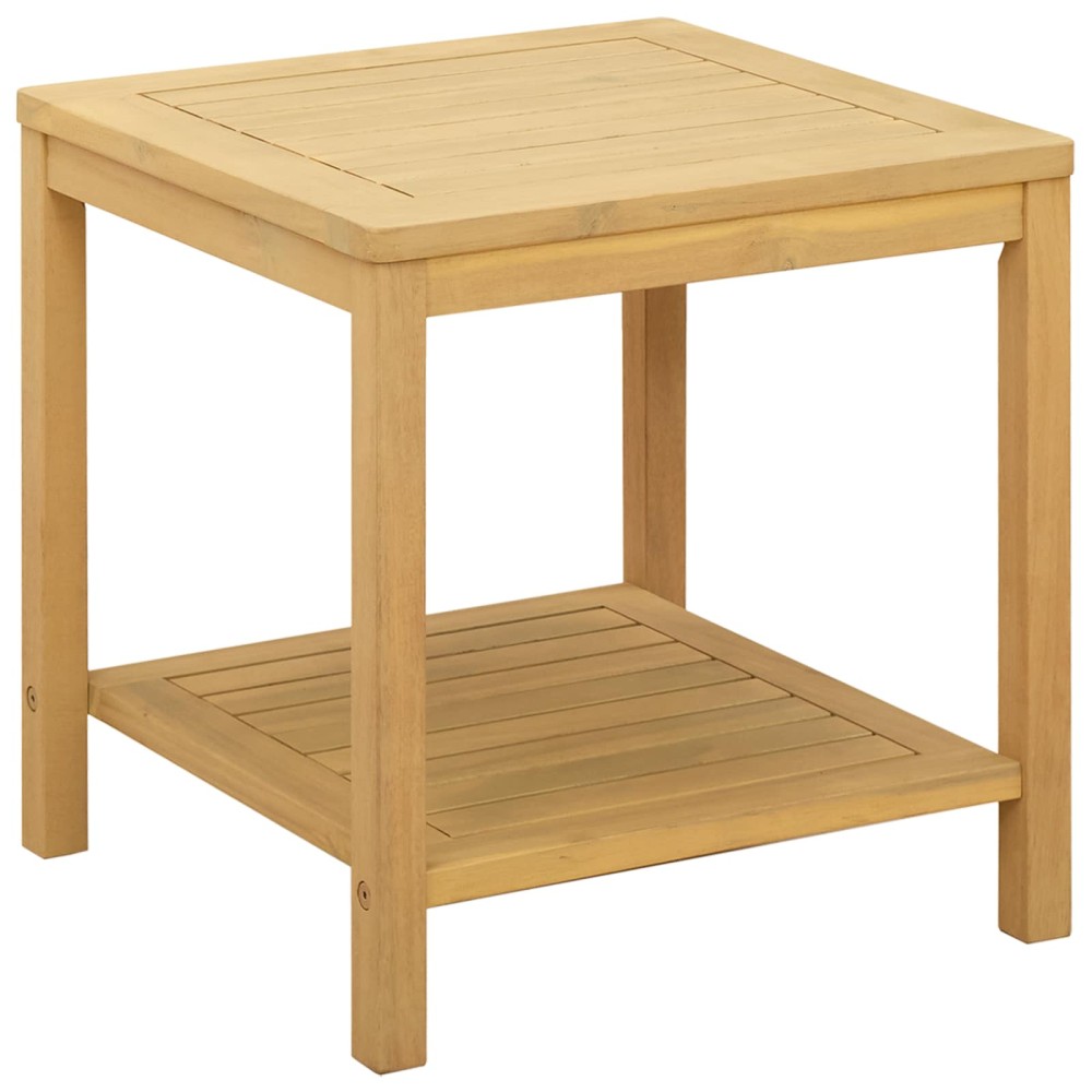vidaXL Τραπεζάκι Πλευράς Φυσικό Λάδι 45 x 45 x 45 cm