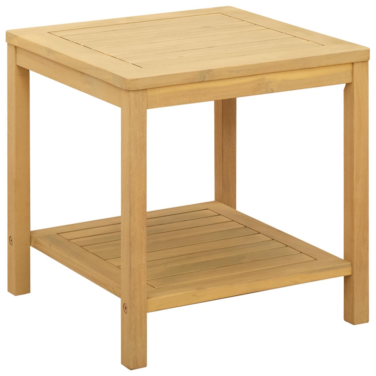 vidaXL Τραπεζάκι Πλευράς Φυσικό Λάδι 45 x 45 x 45 cm