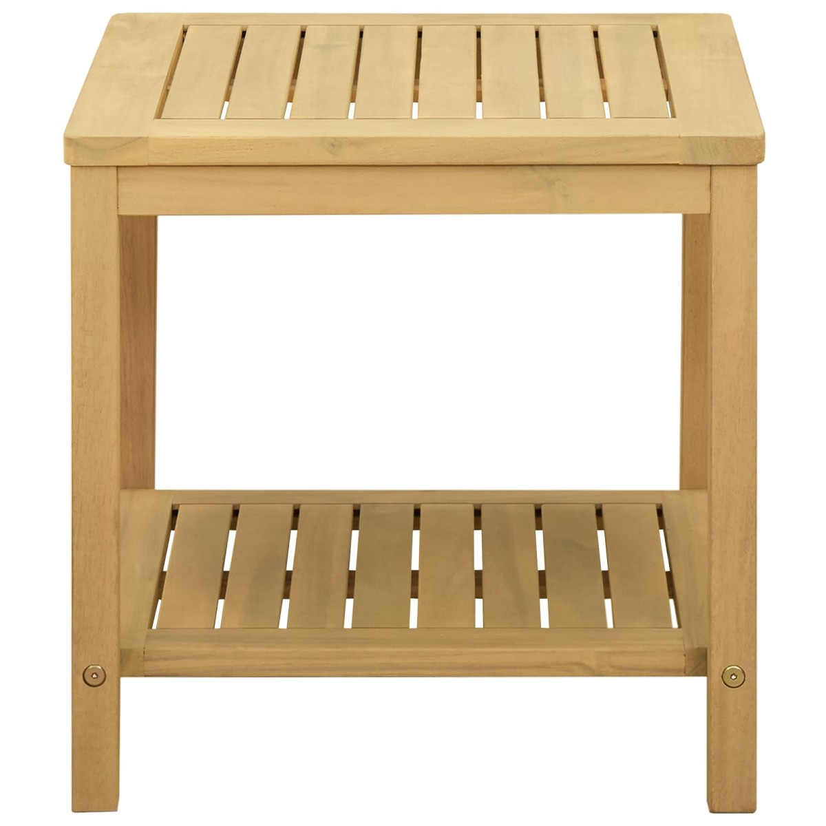vidaXL Τραπεζάκι Πλευράς Φυσικό Λάδι 45 x 45 x 45 cm