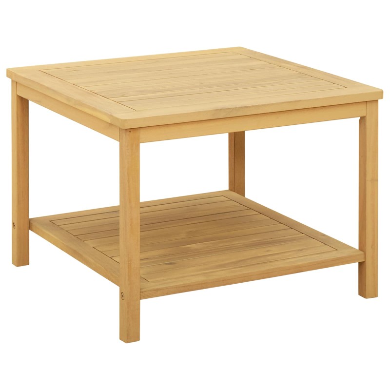 vidaXL Τραπεζάκι Πλευράς Φυσικό Λάδι 60 x 60 x 45 cm