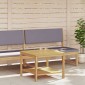 vidaXL Τραπεζάκι Πλευράς Φυσικό Λάδι 60 x 60 x 45 cm