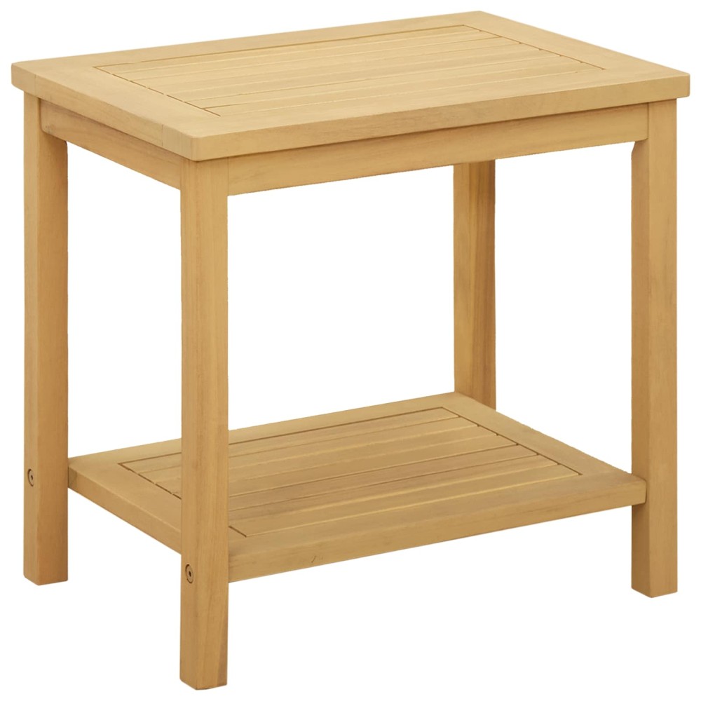 vidaXL Τραπεζάκι Πλευράς Φυσικό Λάδι 50 x 35 x 45 cm