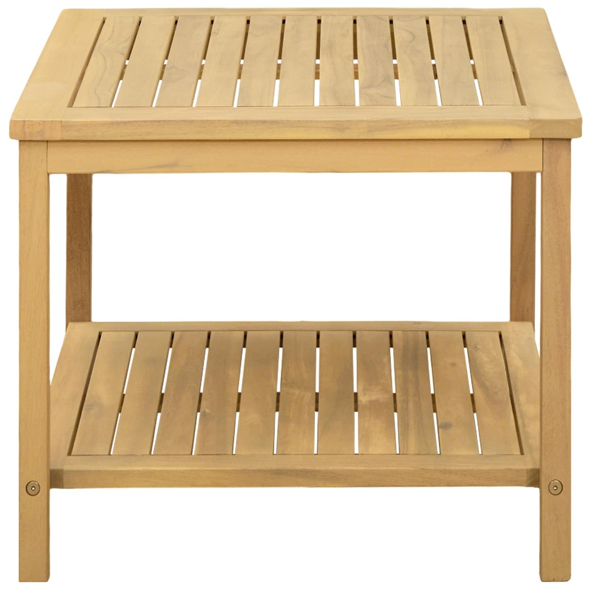 vidaXL Τραπεζάκι Πλευράς Φυσικό Λάδι 50 x 35 x 45 cm