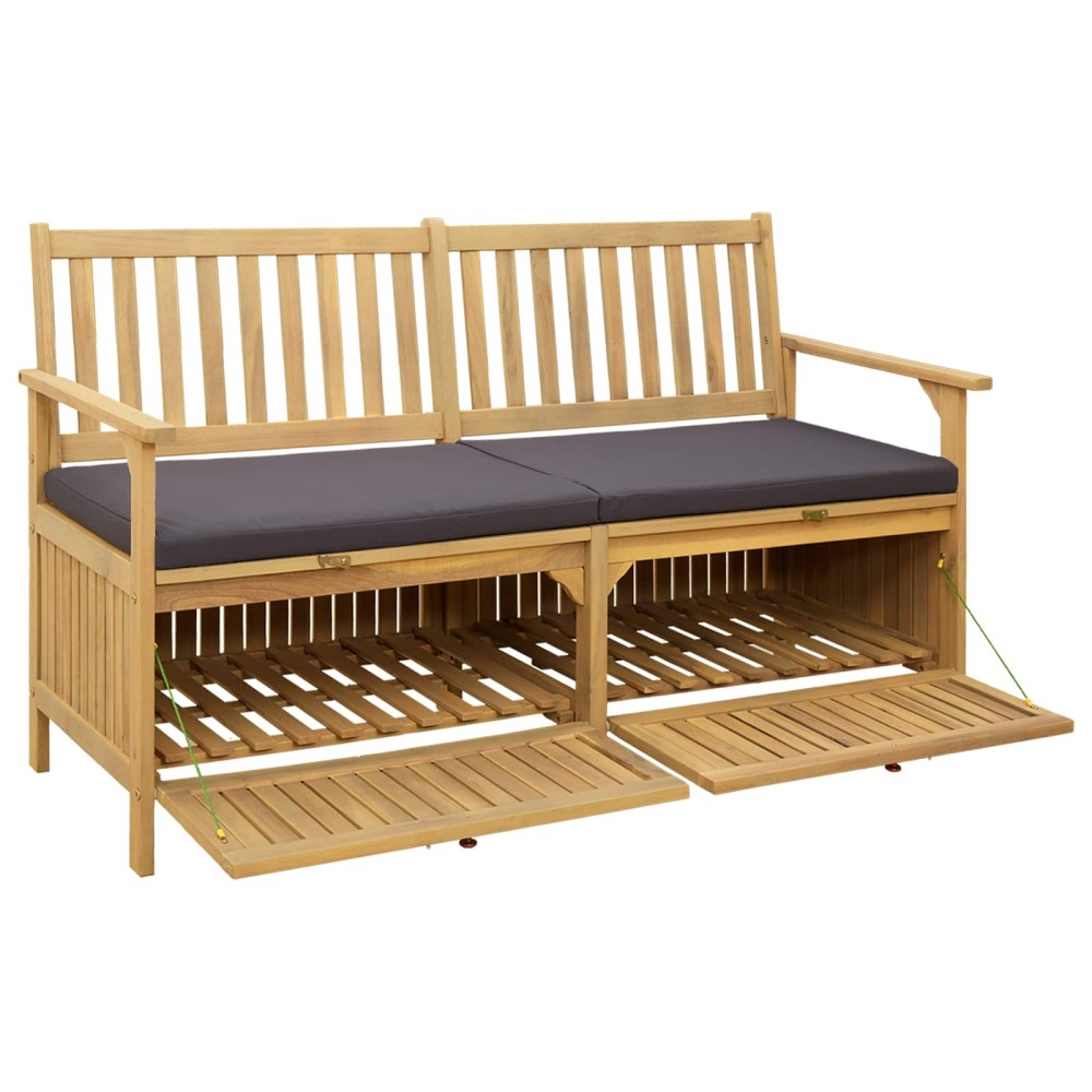 vidaXL Παγκάκι με αποθήκευση 2 -Seater 148 x 63 x 84 εκ. Ορθογώνιος