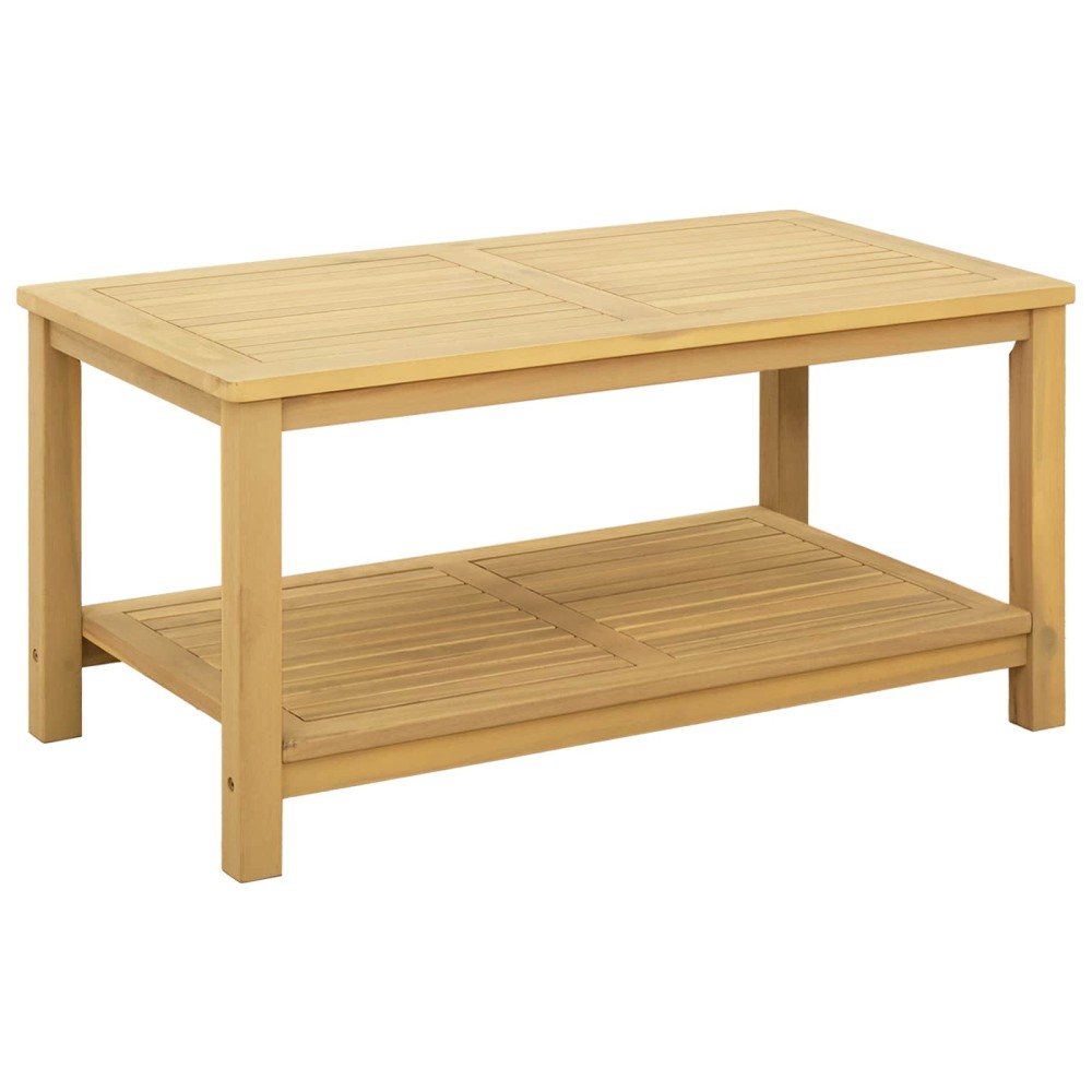 vidaXL Τραπεζάκι Πλευράς Φυσικό Λάδι 90 x 50 x 45 cm