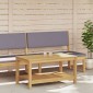 vidaXL Τραπεζάκι Πλευράς Φυσικό Λάδι 90 x 50 x 45 cm