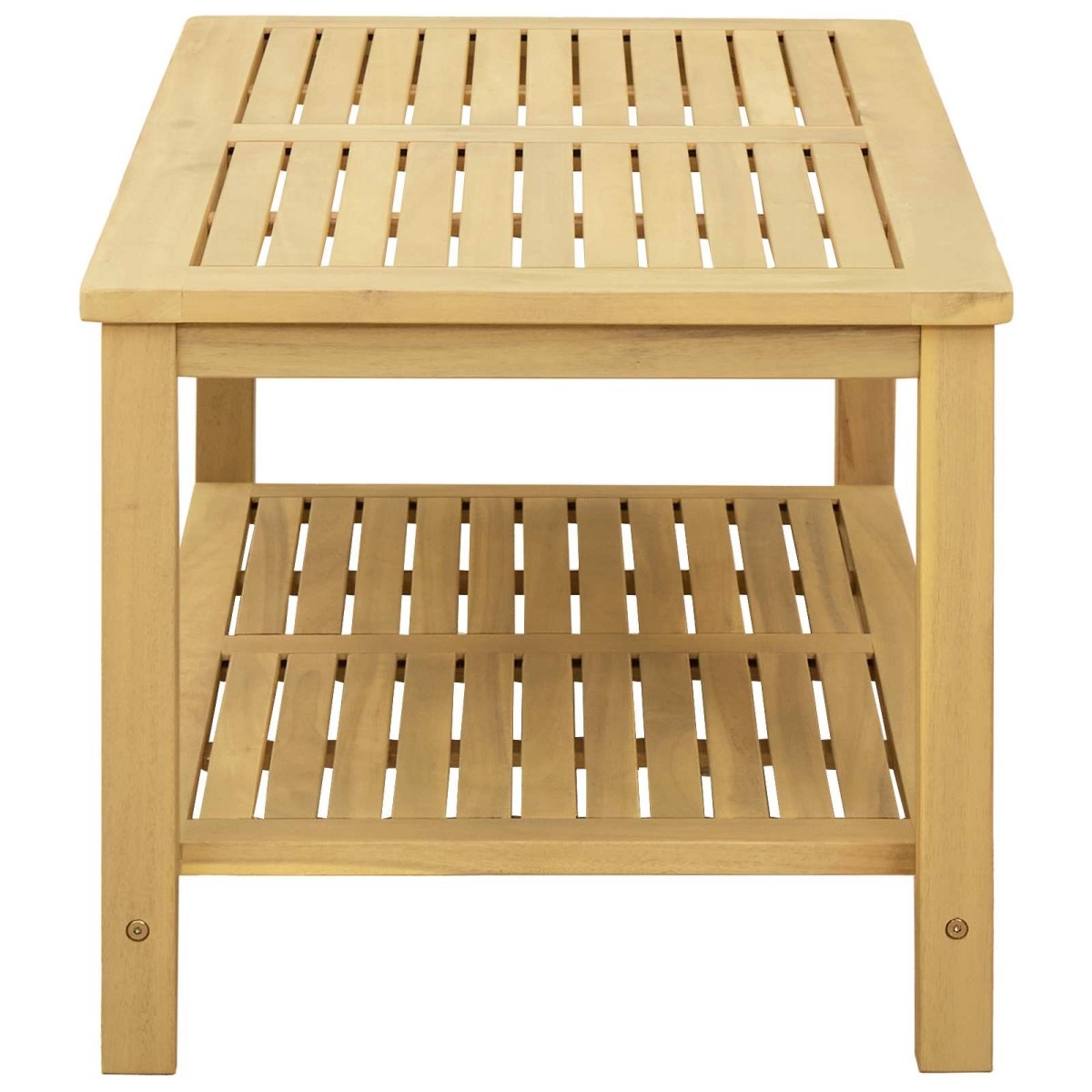vidaXL Τραπεζάκι Πλευράς Φυσικό Λάδι 90 x 50 x 45 cm