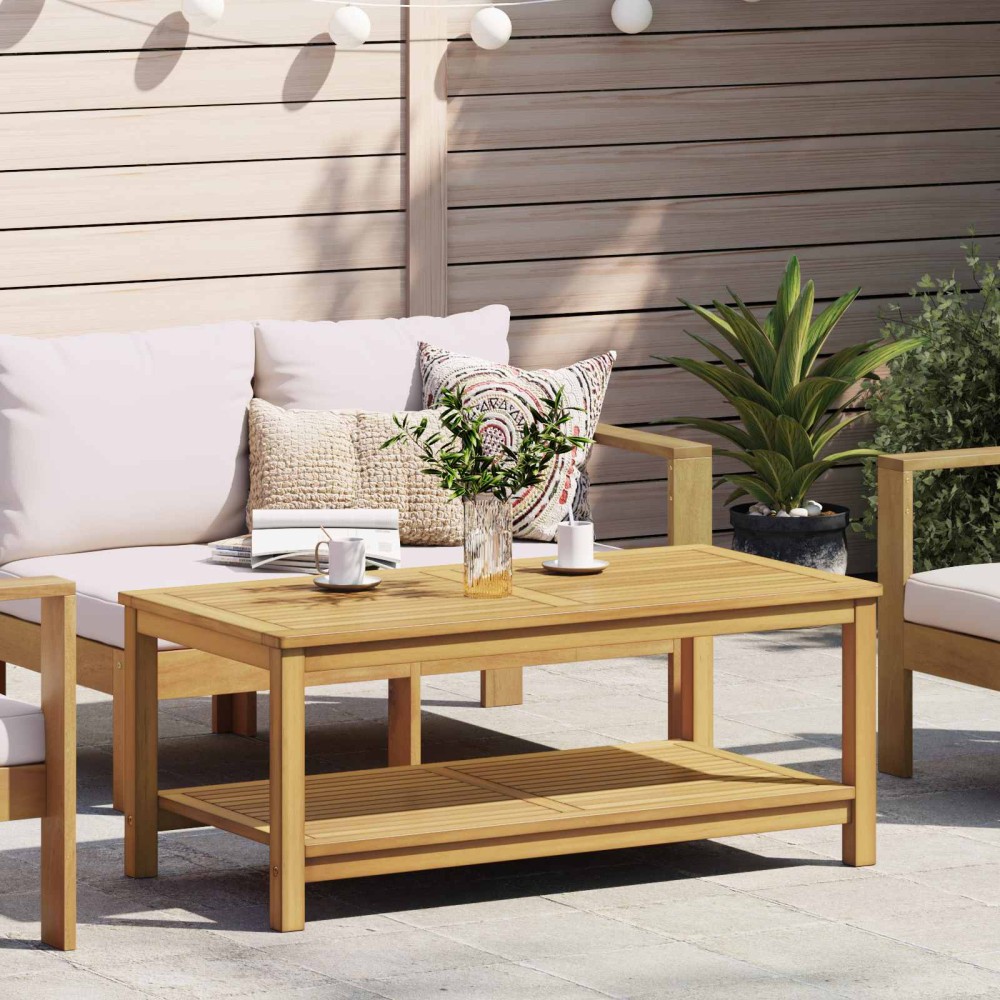 vidaXL Τραπεζάκι Πλευράς Φυσικό Λάδι 110 x 55 x 45 cm