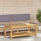 vidaXL Τραπεζάκι Πλευράς Φυσικό Λάδι 110 x 55 x 45 cm