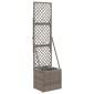 vidaXL Κηποτινάκι με Τρέλα Γκρι 35 x 30 x 135 εκ συνθετικό ρατάν