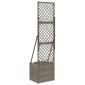 vidaXL Κηποτινάκι με Τρέλα Γκρι 35 x 30 x 135 εκ συνθετικό ρατάν