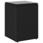 vidaXL Τραπεζάκι Πλευράς Μαύρο 35 x 35 x 70 cm συνθετικό ρατάν