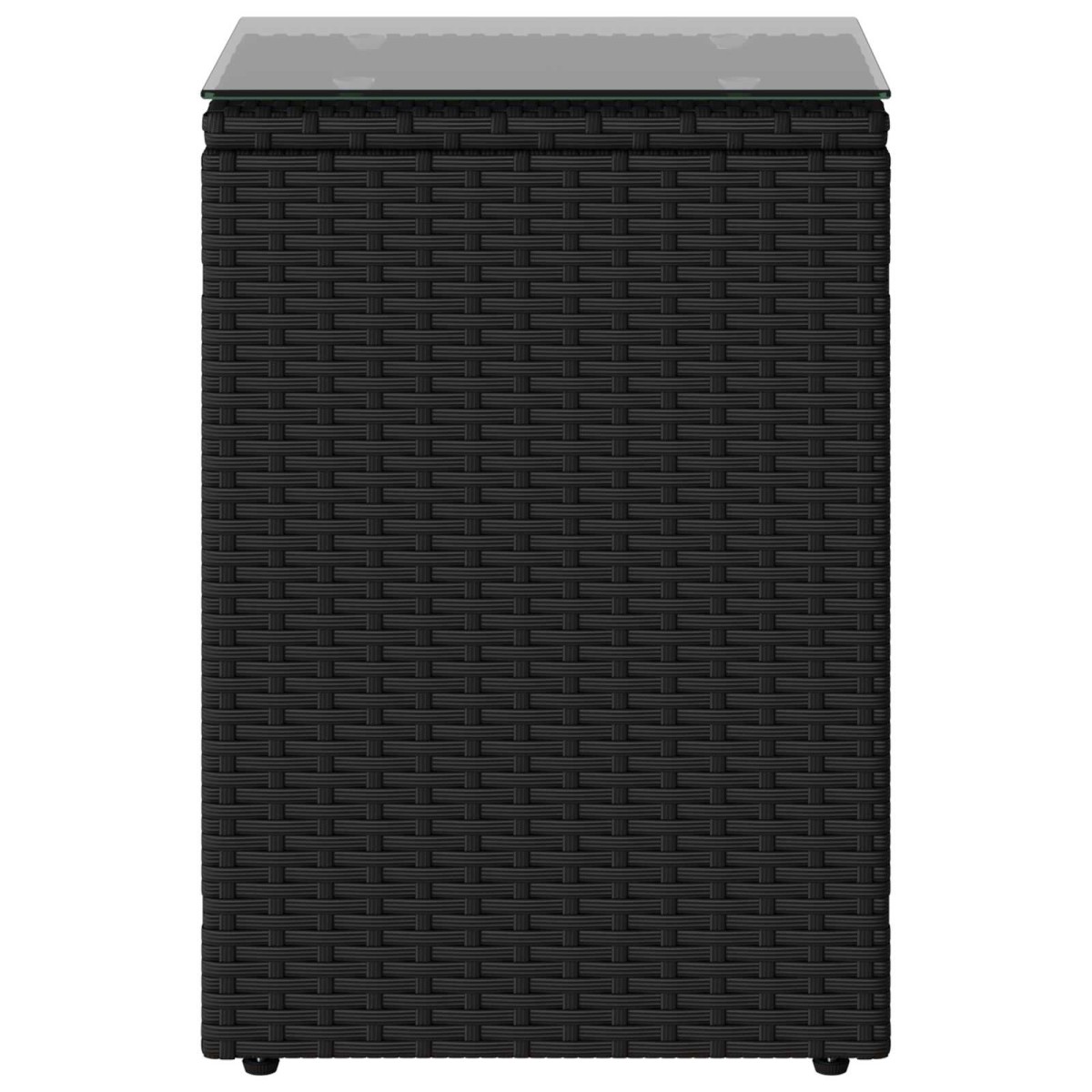 vidaXL Τραπεζάκι Πλευράς Μαύρο 35 x 35 x 70 cm συνθετικό ρατάν