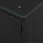 vidaXL Τραπεζάκι Πλευράς Μαύρο 35 x 35 x 70 cm συνθετικό ρατάν