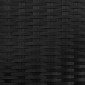 vidaXL Τραπεζάκι Πλευράς Μαύρο 35 x 35 x 70 cm συνθετικό ρατάν