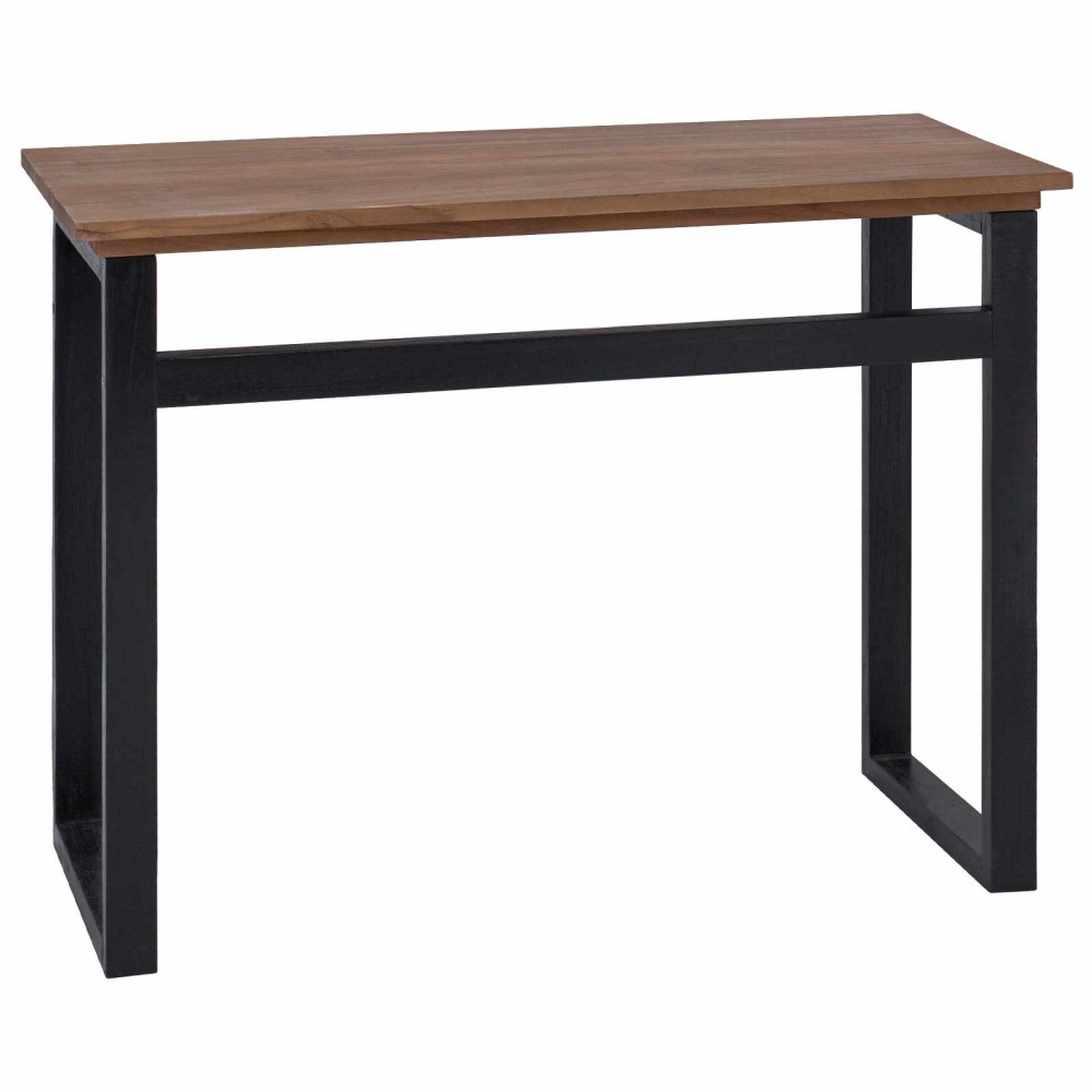 vidaXL Γραφείο Φυσικό Στερεό Ξύλο Τίκ 100 x 45 x 75εκ