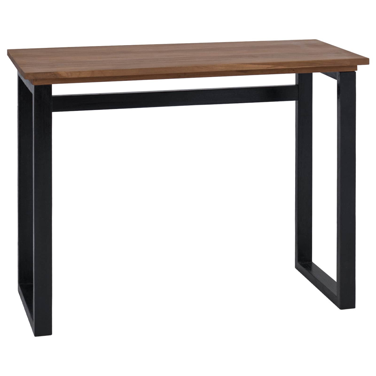 vidaXL Γραφείο Φυσικό Στερεό Ξύλο Τίκ 100 x 45 x 75εκ