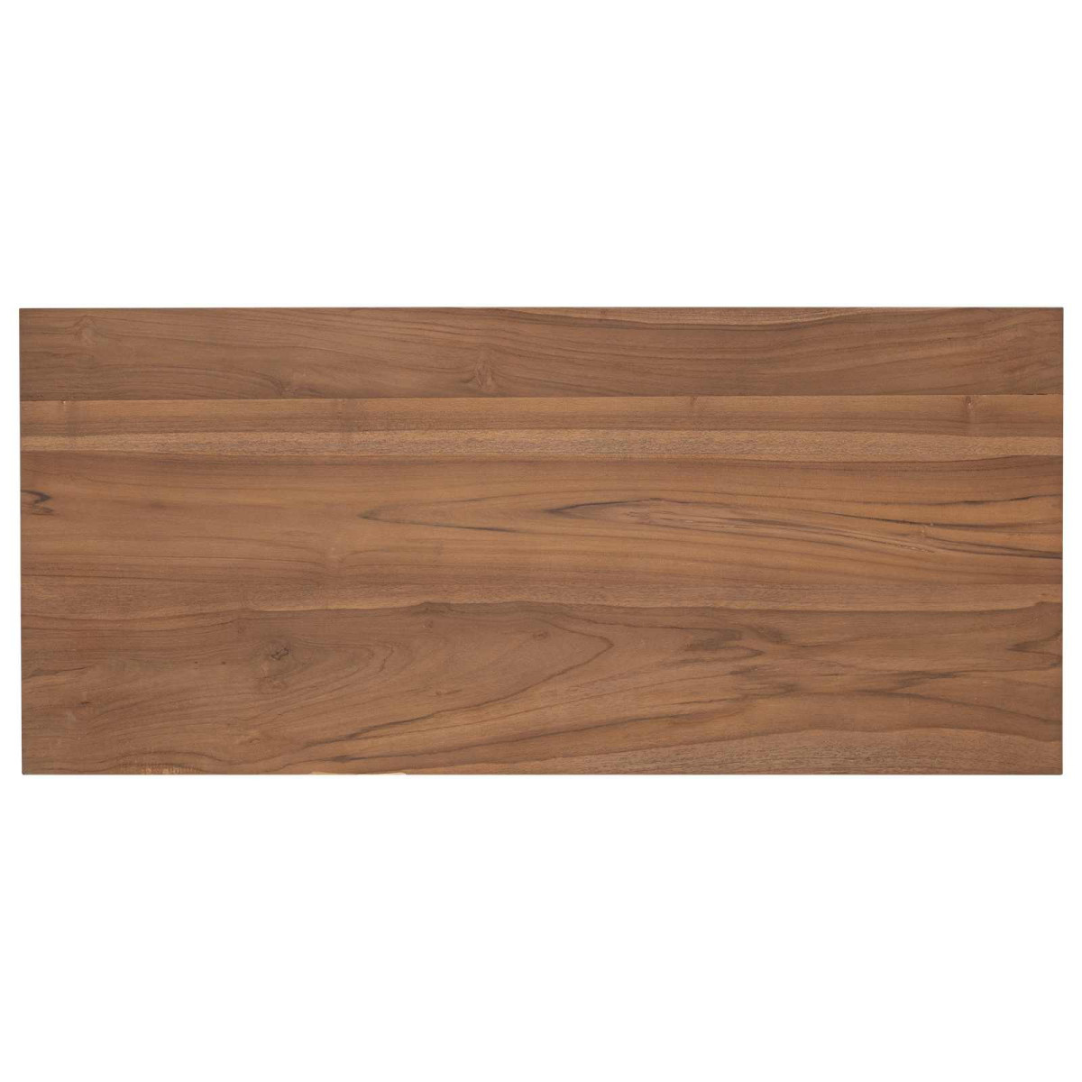 vidaXL Γραφείο Φυσικό Στερεό Ξύλο Τίκ 100 x 45 x 75εκ